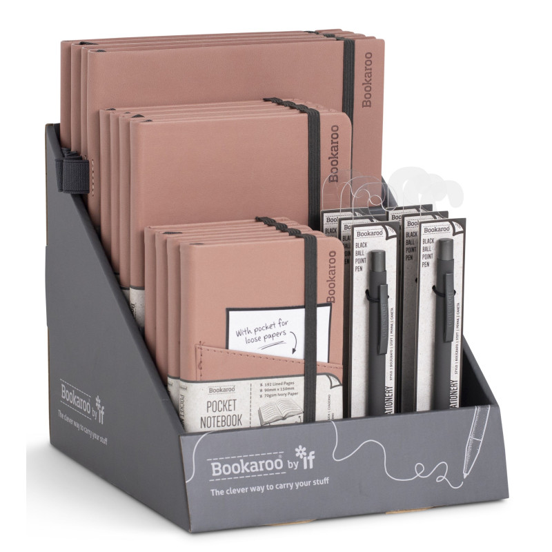 Display | Bookaroo Notebook & Pen - Blush