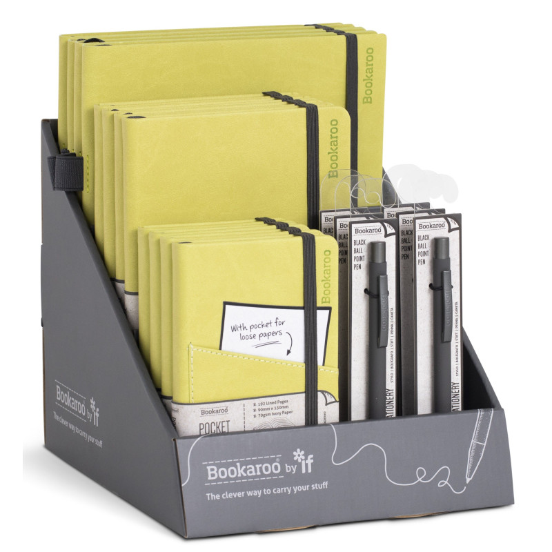 Display | Bookaroo Notebook & Pen - Lime