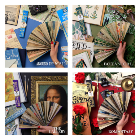 Book Fan - The Gallery Purple (set van 3)