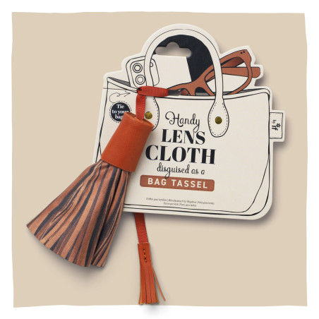 Bag Tassel Lens Cloth - Brown (set van 3)