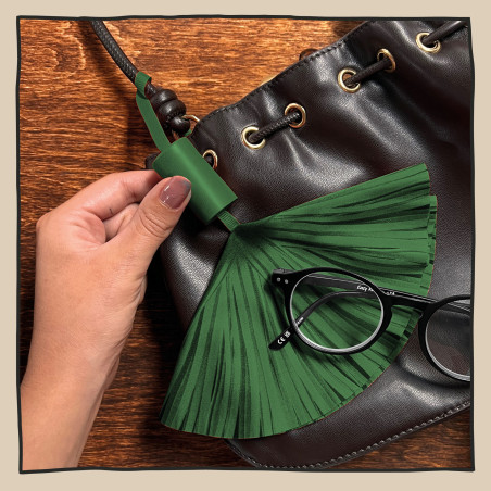 Bag Tassel Lens Cloth - Green (set van 3)
