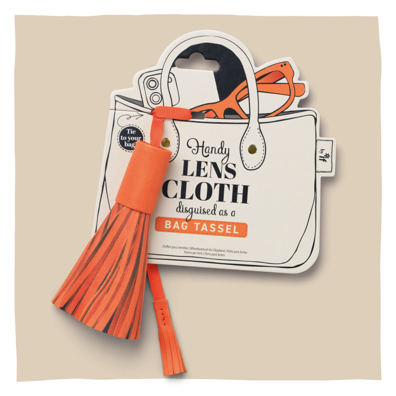 Bag Tassel Lens Cloth - Orange (set van 3)