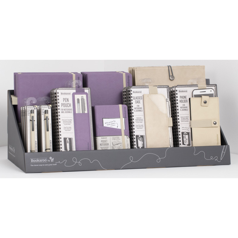 Display | Notebook, Pen & Accessories - Aubergine & Cream