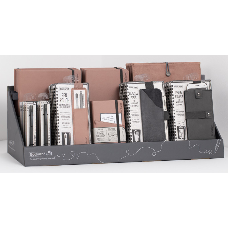 Display | Notebook, Pen & Accessories - Blush & Charcoal