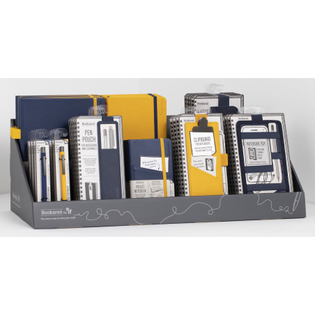 Display | Notebook, Pen & Accessories - Navy & Yellow