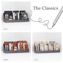 Display | Notebook, Pen & Accessories - Orange & Teal