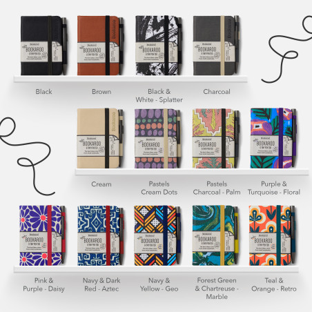 Display | Bookaroo A7 Baby Notebook & Pen (13 stuks assorti)