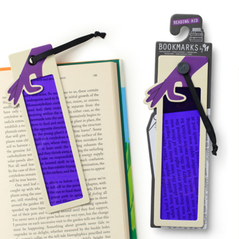 Reading Aid Bookmarks - Purple (set van 3)